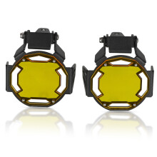 (Yellow) Flipable Fog Light Protector Guard Lamp Cover 2019 2020 2021 For BMW R1250GS