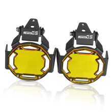 (Yellow R1250GS) Flipable Fog Light Protector Guard Lamp Cover 2019 2020 2021 For BMW R1250GS