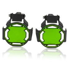 (Green) Flipable Fog Light Protector Guard Lamp Cover 2019 2020 2021 For BMW R1250GS