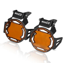 (Orange R1250GS) Flipable Fog Light Protector Guard Lamp Cover 2019 2020 2021 For BMW R1250GS