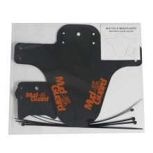 (Style B Orange) MTB Bike Bicycle Fenders Cycling Mudguard Front/rear Tire Wheel Universal