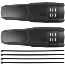 (XQ221 2 PC) 1/2 PCS Bike Mud Guard Bicycle Fenders Carbon Fiber Front/Rear Wheel Universal
