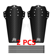 (XQ220 A 2PC S) 1/2 PCS Bike Mud Guard Bicycle Fenders Carbon Fiber Front/Rear Wheel Universal