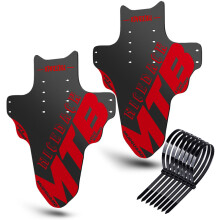 (Red 2PCS) 2PCS New 2022 Mud guard Bicycle Mountain Road Bike Fenders Wings Cycling