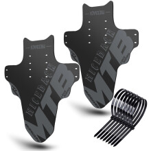 (Grey 2PCS) 2PCS New 2022 Mud guard Bicycle Mountain Road Bike Fenders Wings Cycling