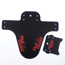 (Red) Colorful Bike Fenders Road Front Rear Mudguard Mountain Bike Carbon