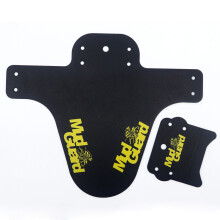 (Yellow) Colorful Bike Fenders Road Front Rear Mudguard Mountain Bike Carbon
