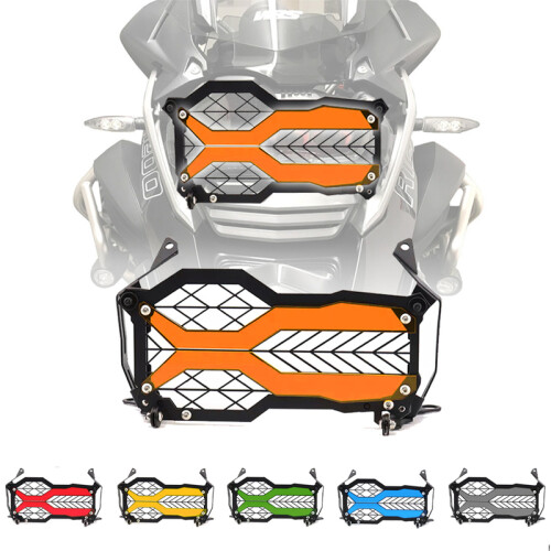 (Red) R1200GS R1250GS Motorcycle Headlight Head Light Guard Front Lamp Protector 1