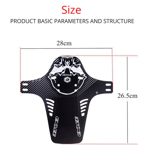 (A-2PC) 2pcs  Mudguard Front Rear Bicycle Fender Suitable for Front Fork Rear 2