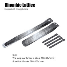 (Rhombic Lattice) Bicycle Mudguard Wings Foldable Bicycles Front Rear Tire Guard Lightweight