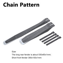 (Chain Pattern) Bicycle Mudguard Wings Foldable Bicycles Front Rear Tire Guard Lightweight