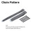 (Chain Pattern) Bicycle Mudguard Wings Foldable Bicycles Front Rear Tire Guard Lightweight 1