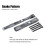 (Snake Pattern) Bicycle Mudguard Wings Foldable Bicycles Front Rear Tire Guard Lightweight 1