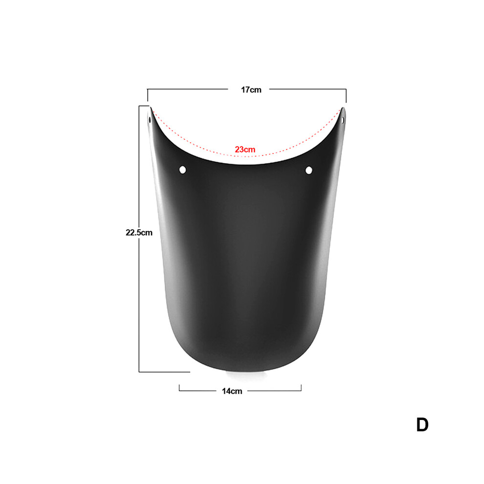 (D) Motorcycle Front Rear Mudguard Extender Fender Splash Extension Pad Universal 8902774207208