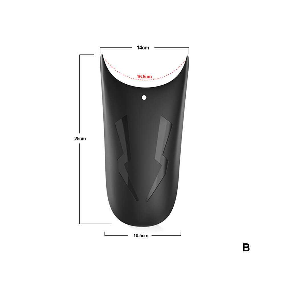 (B) Motorcycle Front Rear Mudguard Extender Fender Splash Extension Pad Universal 8902774207185