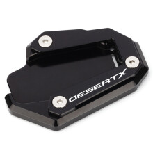 (Black) Desert X CNC Aluminum Motorcycle Side Stand Enlarger Kickstand Enlarge