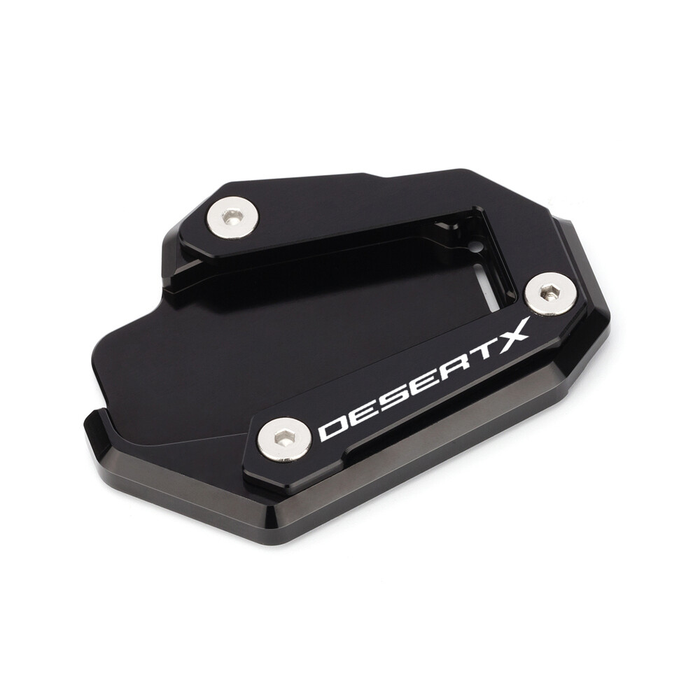 (Black) Desert X Cnc Aluminum Motorcycle Side Stand Enlarger Kickstand Enlarge Black 8902774011508