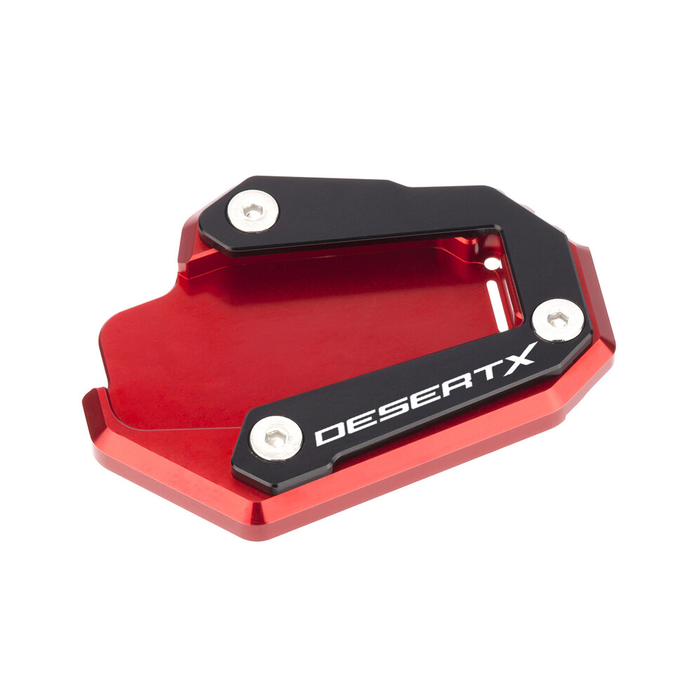 ( Black) Desert X Cnc Aluminum Motorcycle Side Stand Enlarger Kickstand Enlarge Red/Black 8902774011492