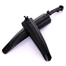 (Black) 2Pcs Road Bike Fenders Stylish Mudguard Plastic Mountain Bike Bicycles