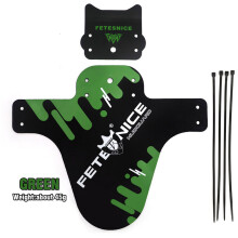 (Green 1pcs) Bicycle Mudguard Road Bike Fenders Mud Guards Wings For Bicycle Front