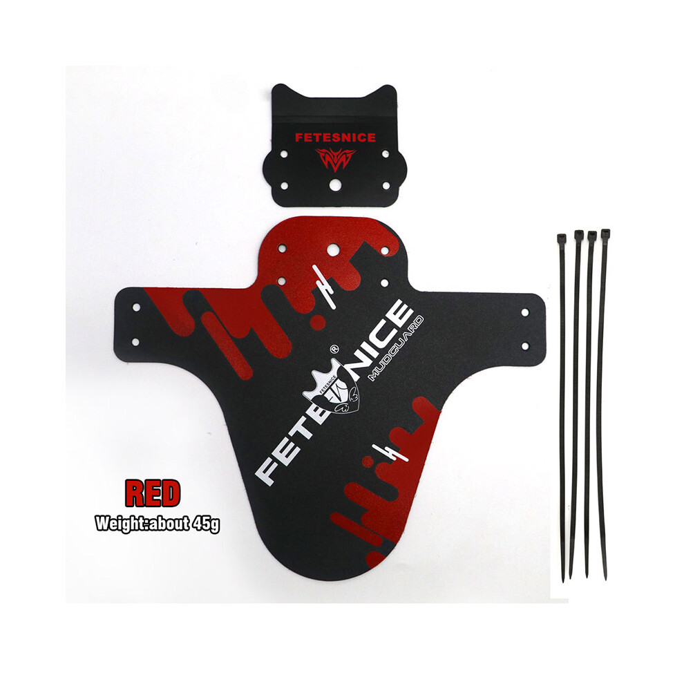Photos - Bicycle Parts MAXPOWER  Bicycle Mudguard Road  Mud Guards Wings For Bicycle Front (Red 1pcs)