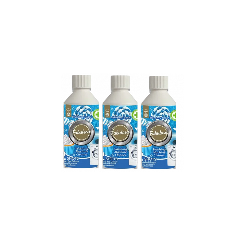 Fabulosa Washing Machine Cleaner Removes Limescale Blueberry Sugar (3 x 250ml)