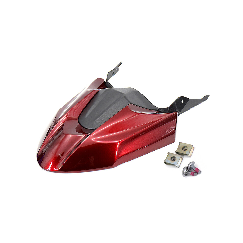 (Red) Motorcycle Accessories Front Fender Mudguard Beak Cowl Guard Extension Red 8902774213841