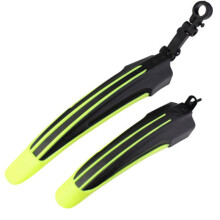 (Yellow) 2pcs Mountain Bike Mudguard Front Rear Bike Tool Cycling Bicycle Fenders