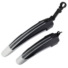 (White) 2pcs Mountain Bike Mudguard Front Rear Bike Tool Cycling Bicycle Fenders