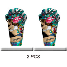 (Color beauty 2PCS) Bicycle Fenders Fiber Front/Rear Tire Wheel Fenders Carbon Bicycle Mudguard