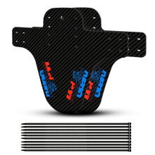 (2pcs Mudguard) 2Pcs Mountain Bike Mudguard 3D Carbon Fiber Twill Fender Front/Rear Tire