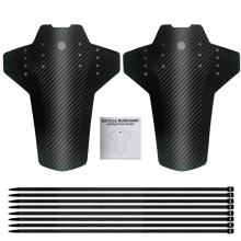 (2PCS NO LOGO) 2Pcs Bike Fender Adjustable Mud Guard Front and Rear Compatible Mudguards
