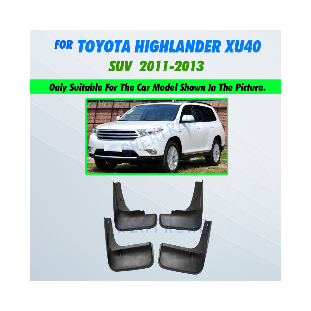 (2011-2013) Car Mud Flaps For Toyota Highlander Kluger 2001-2019 Mudflaps Splash Guards