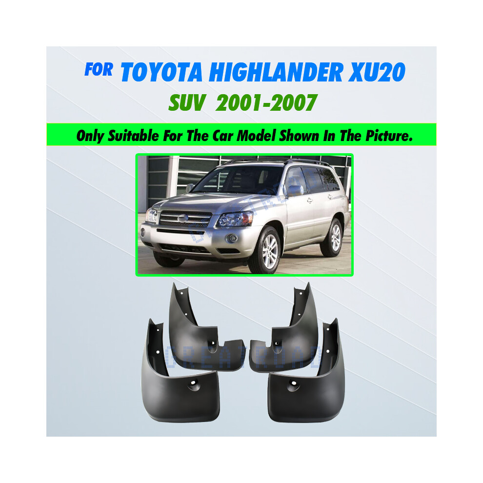 (2001-2007) Car Mud Flaps For Toyota Highlander Kluger 2001-2019 Mudflaps Splash Guards 8902774218013