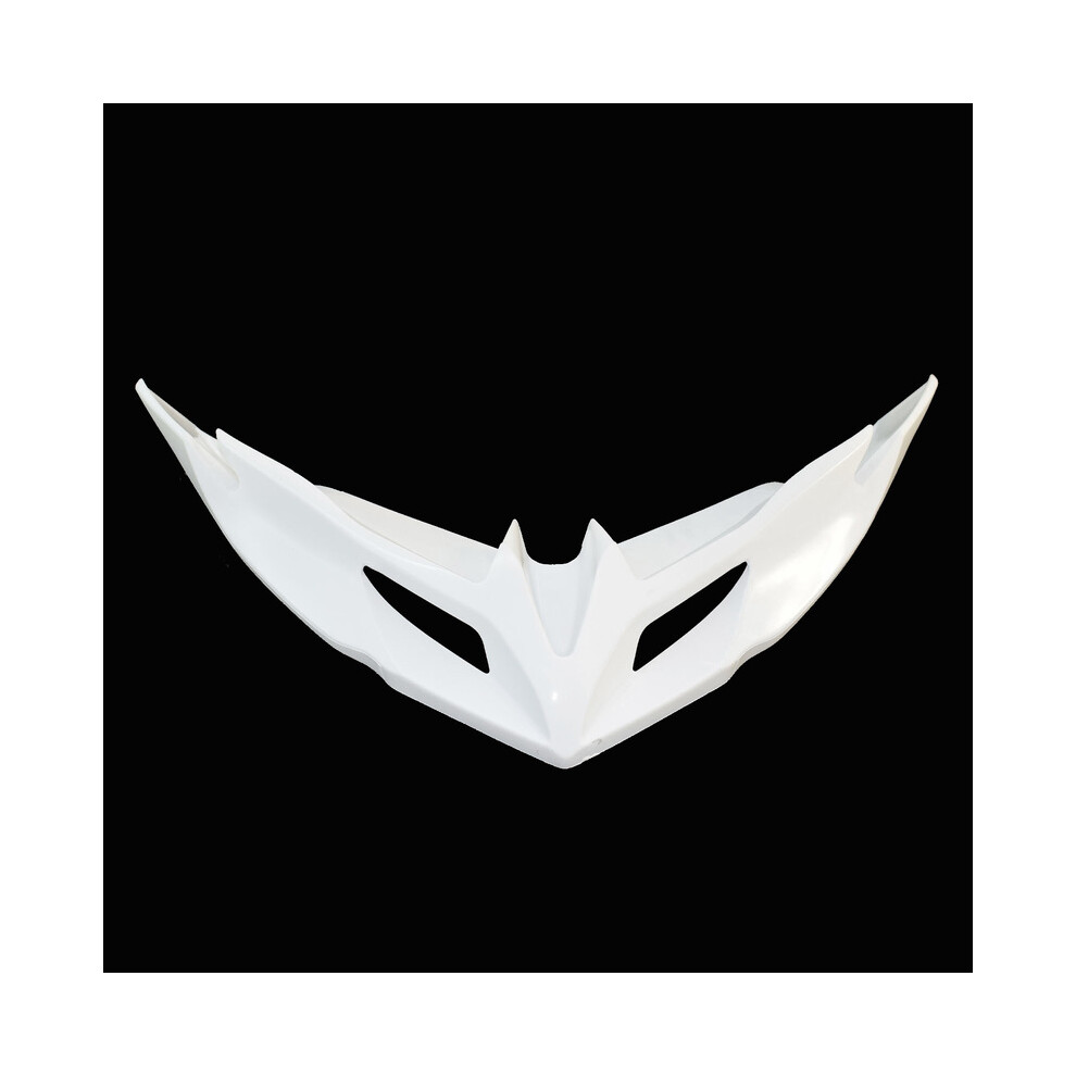 Maxpower White (White) Motorcycle Front Fender Beak Nose Cone Extension Cover Extender Cowl For