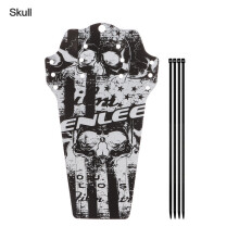 (B-AS SHOWN) Mountain Bike Fenders 3D Pattern Colorful Carbon Fiber Mud Guard Wings