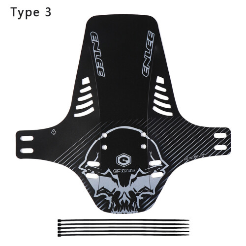 (type 3) 1 Set 2021 3D Graffiti Printing Pattern Mountain Bike Fixed Mud Guard