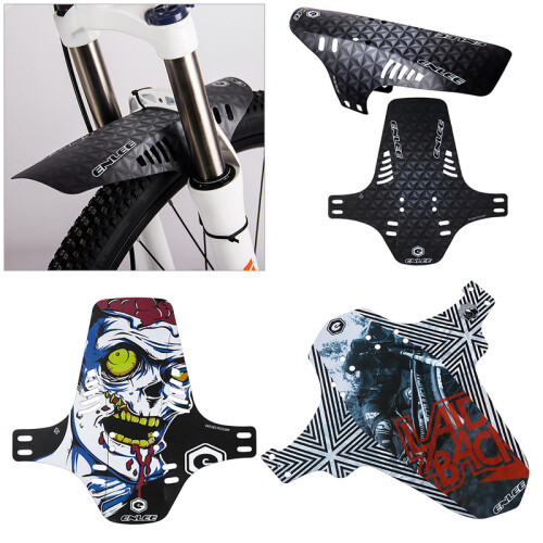 (type 3) 1 Set 2021 3D Graffiti Printing Pattern Mountain Bike Fixed Mud Guard 2