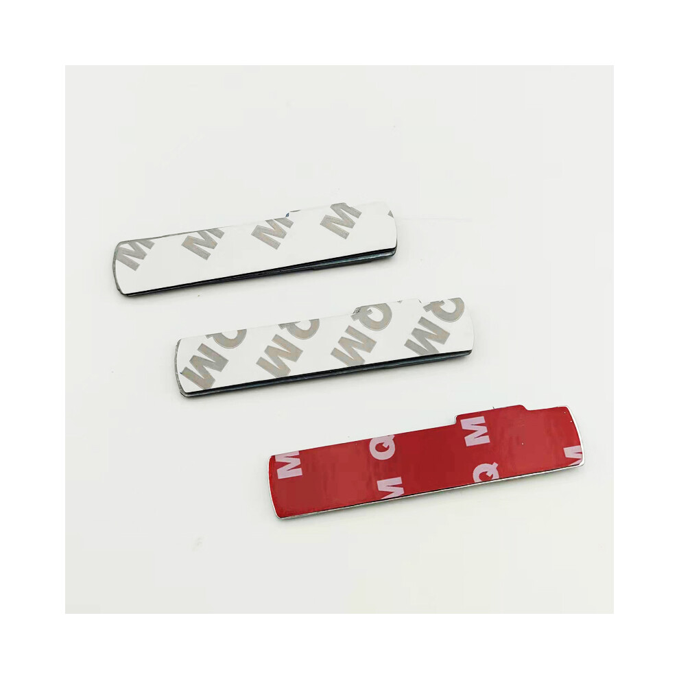 (Shiny ) 1Pcs Metal Car Logo Badges Sticker Wing Emblem Fender For Sline S Line Silver 8902774225707