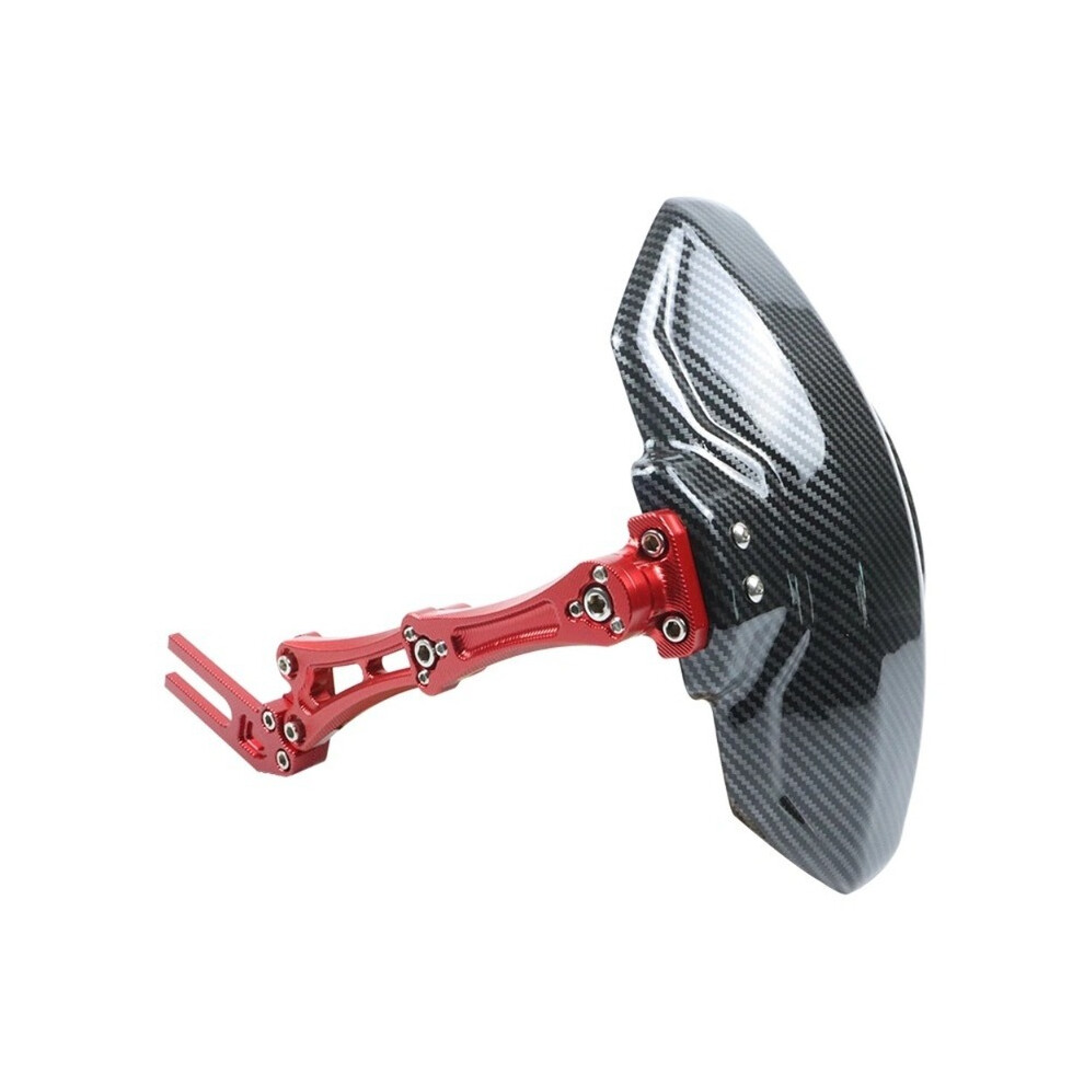 (Red) Motorcycle Rear Fender Cnc Aluminium Moto Rear Mudguard Motorbike Carbon Red 8902774228005