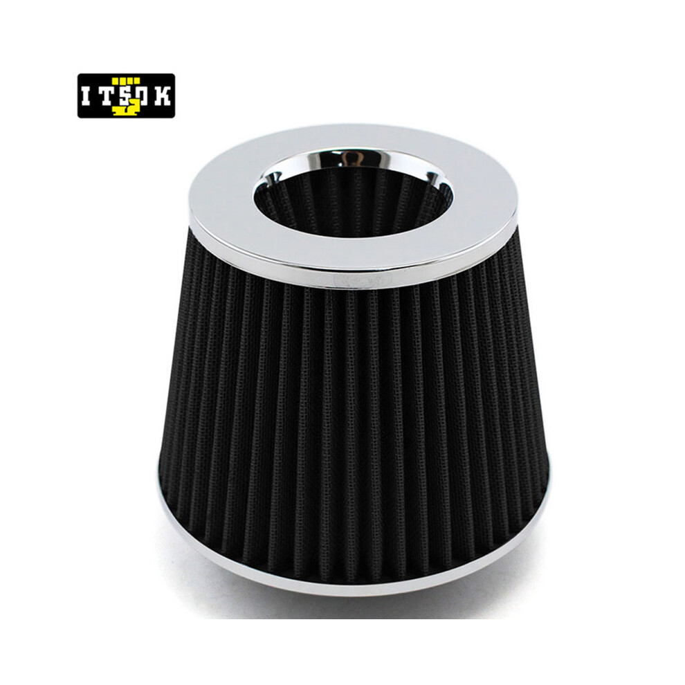 (Silver) Air Filter Cone Intake Filter 76mm Car Sponge Airfilter 3inch Universal-image-OPC-PFBKZ72-NEW