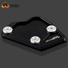 (K1600GTL Black) Kickstand Plate Side Stand Pad Extension For BMW K1600GT K1600GTL 2011