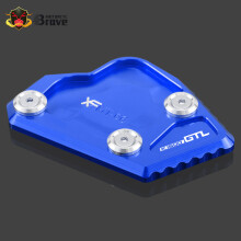 (K1600GTL Blue) Kickstand Plate Side Stand Pad Extension For BMW K1600GT K1600GTL 2011