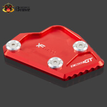 (K1600GT Red) Kickstand Plate Side Stand Pad Extension For BMW K1600GT K1600GTL 2011
