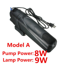 (JUP01- 9W, UK Plug) Aquarium Internal UV Sterilizer Lamp Pump for Filter Water Circulating