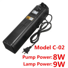 (JUP22- 9W, AU Plug) Aquarium Internal UV Sterilizer Lamp Pump for Filter Water Circulating