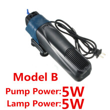 (JUP02- 5W, AU Plug) Aquarium Internal UV Sterilizer Lamp Pump for Filter Water Circulating
