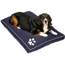 (Blue, X Large) Waterproof Dog Bed Large & Extra Large Pet Washable Zipped Mattress Cushion