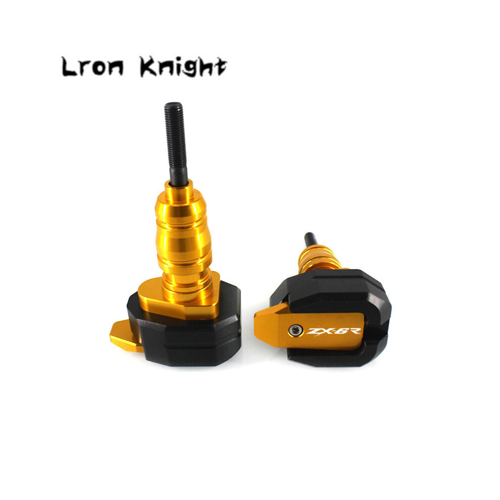 (Zx-6R ) For Kawasaki Ninja Zx-6R Zx6r Zx 6R 2013-2017 Motorcycle Cnc Falling Protection Gold 8902774023471