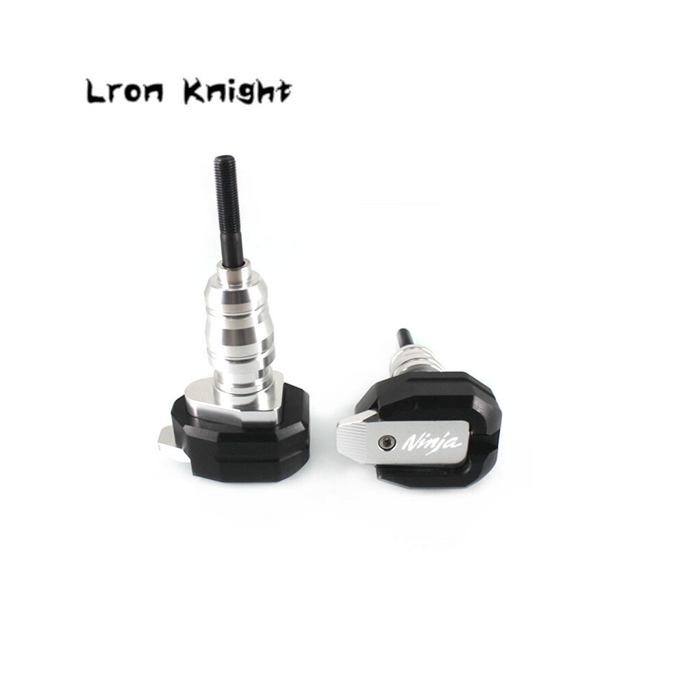 (Ninja ) For Kawasaki Ninja Zx-6R Zx6r Zx 6R 2013-2017 Motorcycle Cnc Falling Protection Silver 8902774023525